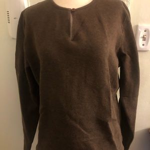 Ann Taylor Loft Fleece-Lined Pullover Sweatshirt